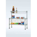 Adjustable Chrome Shelf Rack, Kitchen Wire Rack Shelf (CJ452043C2)